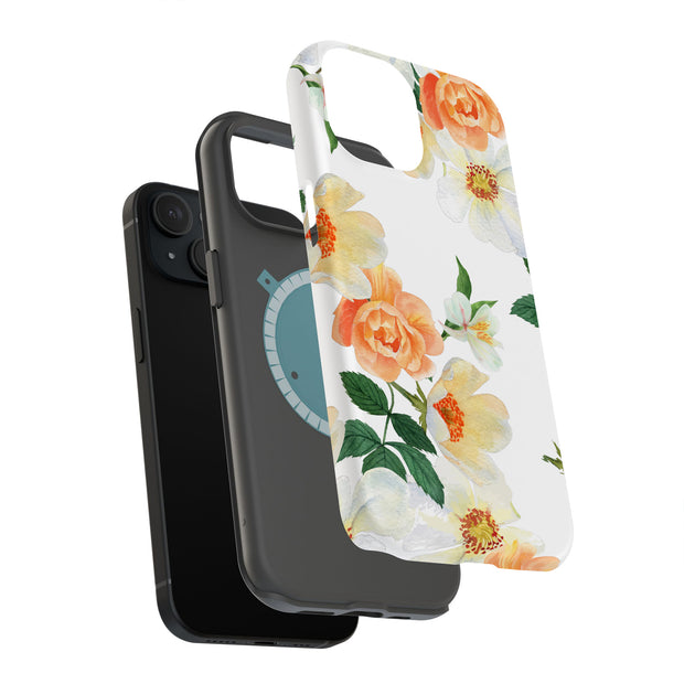 Flower 8 Tough Cases For Apple iPhone (17, 16, 15, 14, 13, 12, 11, X, SE, 8, 7/ Air, Plus, Pro, Max, Mini, XR, XS), Print in USA