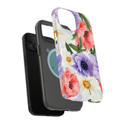 Flower 9 Tough Cases For Apple iPhone (17, 16, 15, 14, 13, 12, 11, X, SE, 8, 7/ Air, Plus, Pro, Max, Mini, XR, XS), Print in USA