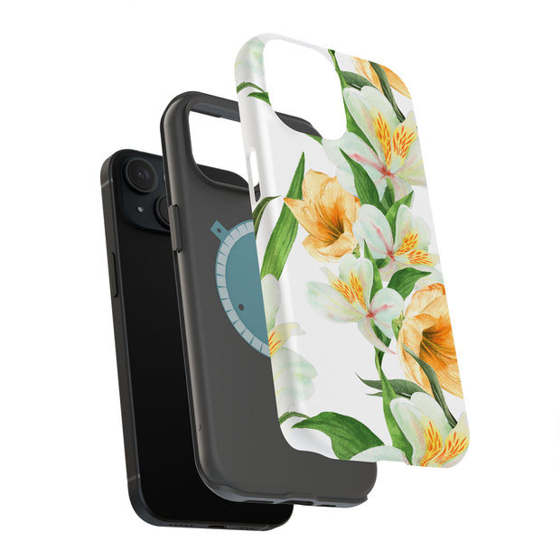 Flower 10 Tough Cases For Apple iPhone (17, 16, 15, 14, 13, 12, 11, X, SE, 8, 7/ Air, Plus, Pro, Max, Mini, XR, XS), Print in USA