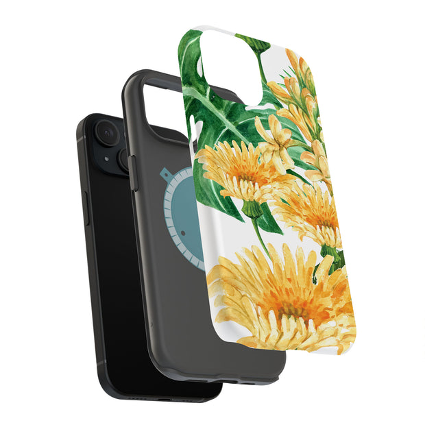 Flower 11 Tough Cases For Apple iPhone (17, 16, 15, 14, 13, 12, 11, X, SE, 8, 7/ Air, Plus, Pro, Max, Mini, XR, XS), Print in USA
