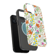 Flower 20 Tough Cases For Apple iPhone (17, 16, 15, 14, 13, 12, 11, X, SE, 8, 7/ Air, Plus, Pro, Max, Mini, XR, XS), Print in USA