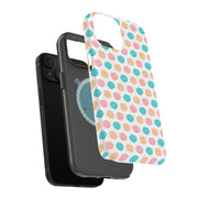 Polka Dot 12 Tough Cases For Apple iPhone (17, 16, 15, 14, 13, 12, 11, X, SE, 8, 7/ Air, Plus, Pro, Max, Mini, XR, XS), Print in USA