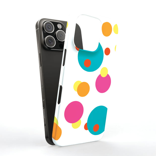 Polka Dot Tough Cases For Apple iPhone (17, 16, 15, 14, 13, 12, 11, X, SE, 8, 7/ Air, Plus, Pro, Max, Mini, XR, XS), Print in USA