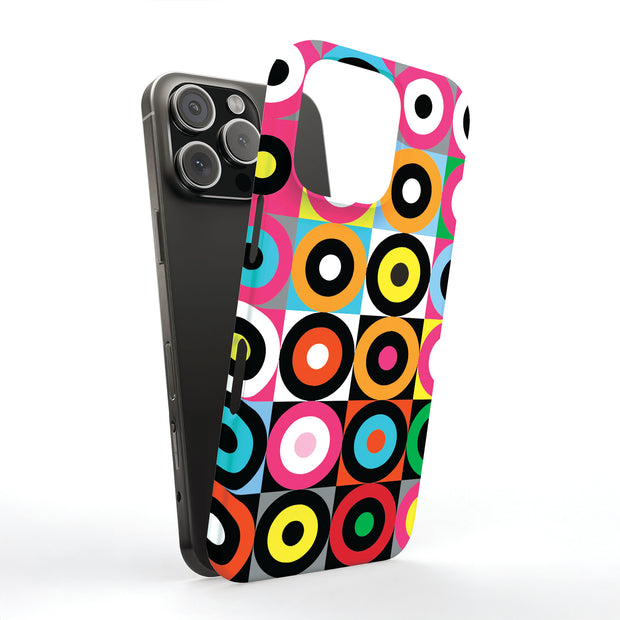 Color Bullseyes Tough Cases For Apple iPhone (17, 16, 15, 14, 13, 12, 11, X, SE, 8, 7/ Air, Plus, Pro, Max, Mini, XR, XS), Print in USA