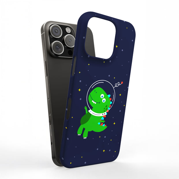 Dinosaur Space Tough Cases For Apple iPhone (17, 16, 15, 14, 13, 12, 11, X, SE, 8, 7/ Air, Plus, Pro, Max, Mini, XR, XS), Print in USA
