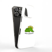 Lazy Dinosaur Tough Cases For Apple iPhone (17, 16, 15, 14, 13, 12, 11, X, SE, 8, 7/ Air, Plus, Pro, Max, Mini, XR, XS), Print in USA