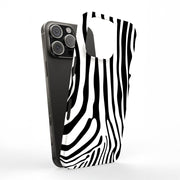 Zebra Stripe 3 Tough Cases For Apple iPhone (17, 16, 15, 14, 13, 12, 11, X, SE, 8, 7/ Air, Plus, Pro, Max, Mini, XR, XS), Print in USA