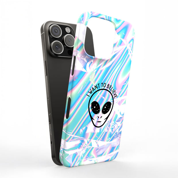 Believe Alien Tough Cases For Apple iPhone (17, 16, 15, 14, 13, 12, 11, X, SE, 8, 7/ Air, Plus, Pro, Max, Mini, XR, XS), Print in USA