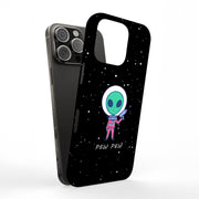 Pew Pew Alien Tough Cases For Apple iPhone (17, 16, 15, 14, 13, 12, 11, X, SE, 8, 7/ Air, Plus, Pro, Max, Mini, XR, XS), Print in USA
