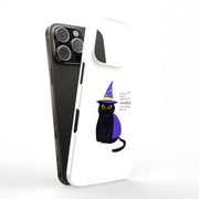 Witch Cat Tough Cases For Apple iPhone (17, 16, 15, 14, 13, 12, 11, X, SE, 8, 7/ Air, Plus, Pro, Max, Mini, XR, XS), Print in USA