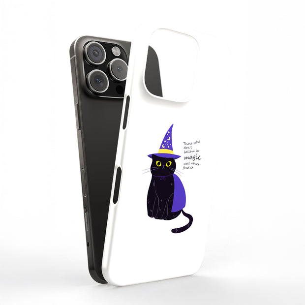 Witch Cat Tough Cases For Apple iPhone (17, 16, 15, 14, 13, 12, 11, X, SE, 8, 7/ Air, Plus, Pro, Max, Mini, XR, XS), Print in USA