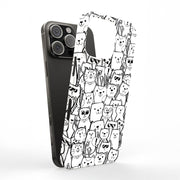 Comic Cat Tough Cases For Apple iPhone (17, 16, 15, 14, 13, 12, 11, X, SE, 8, 7/ Air, Plus, Pro, Max, Mini, XR, XS), Print in USA