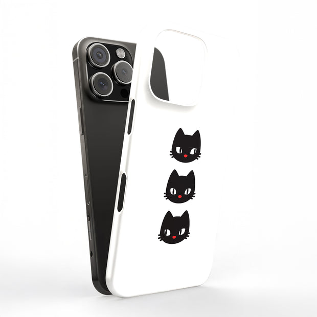 Black Cat Tough Cases For Apple iPhone (17, 16, 15, 14, 13, 12, 11, X, SE, 8, 7/ Air, Plus, Pro, Max, Mini, XR, XS), Print in USA
