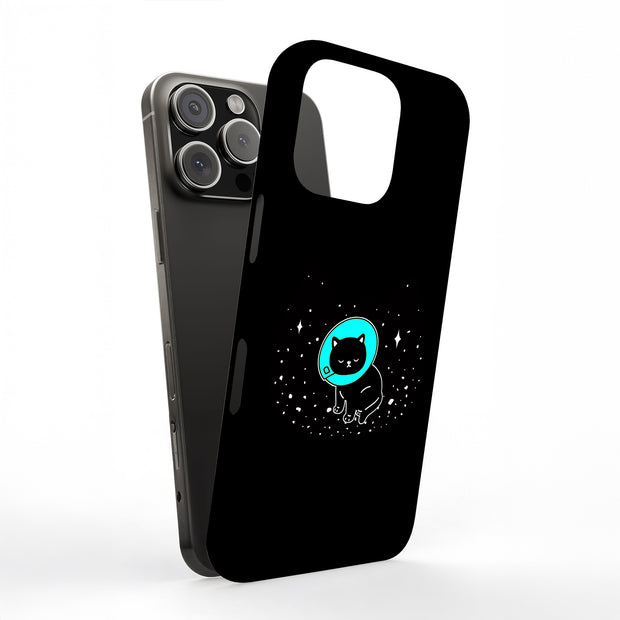 Cat in Space Tough Cases For Apple iPhone (17, 16, 15, 14, 13, 12, 11, X, SE, 8, 7/ Air, Plus, Pro, Max, Mini, XR, XS), Print in USA