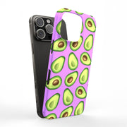 Green Avocado Tough Cases For Apple iPhone (17, 16, 15, 14, 13, 12, 11, X, SE, 8, 7/ Air, Plus, Pro, Max, Mini, XR, XS), Print in USA