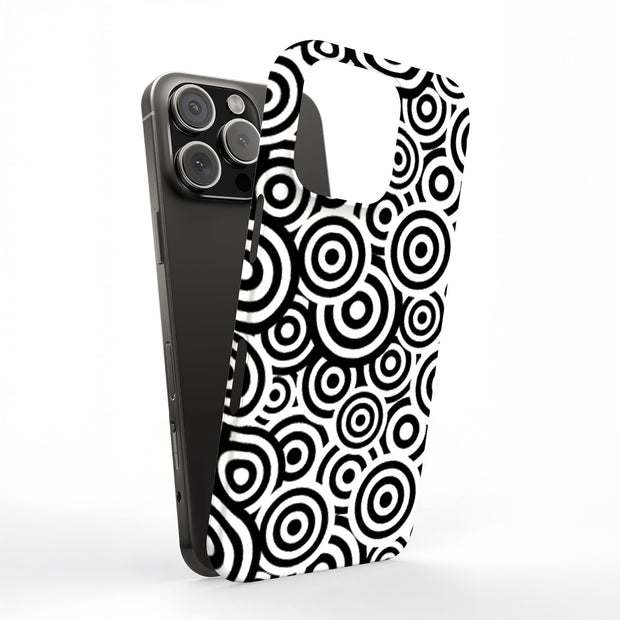 Circles Tough Cases For Apple iPhone (17, 16, 15, 14, 13, 12, 11, X, SE, 8, 7/ Air, Plus, Pro, Max, Mini, XR, XS), Print in USA