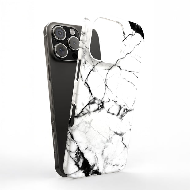 Black Marble 5 Tough Cases For Apple iPhone (17, 16, 15, 14, 13, 12, 11, X, SE, 8, 7/ Air, Plus, Pro, Max, Mini, XR, XS), Print in USA