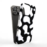 CowHide Black Tough Cases For Apple iPhone (17, 16, 15, 14, 13, 12, 11, X, SE, 8, 7/ Air, Plus, Pro, Max, Mini, XR, XS), Print in USA