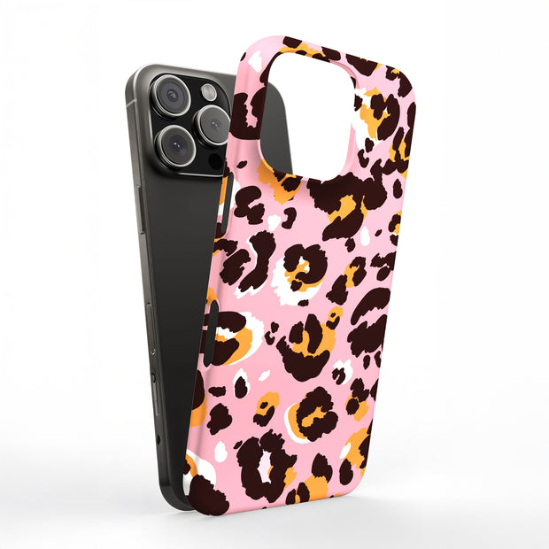 Pink Leopard 2 Tough Cases For Apple iPhone (17, 16, 15, 14, 13, 12, 11, X, SE, 8, 7/ Air, Plus, Pro, Max, Mini, XR, XS), Print in USA