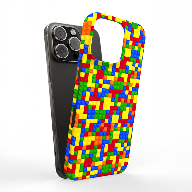 Building Block Tough Cases For Apple iPhone (17, 16, 15, 14, 13, 12, 11, X, SE, 8, 7/ Air, Plus, Pro, Max, Mini, XR, XS), Print in USA