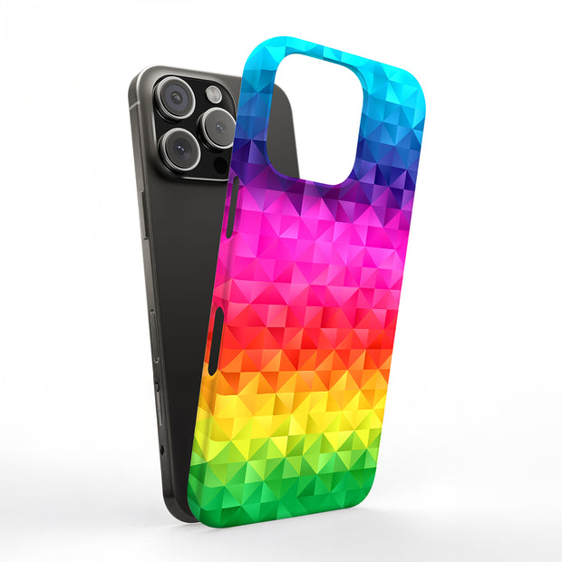 Rainbow Colors Tough Cases For Apple iPhone (17, 16, 15, 14, 13, 12, 11, X, SE, 8, 7/ Air, Plus, Pro, Max, Mini, XR, XS), Print in USA