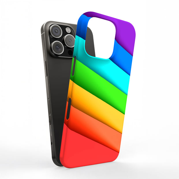 Rainbow Pride Tough Cases For Apple iPhone (17, 16, 15, 14, 13, 12, 11, X, SE, 8, 7/ Air, Plus, Pro, Max, Mini, XR, XS), Print in USA