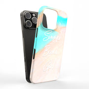 Tropic Beach Tough Cases For Apple iPhone (17, 16, 15, 14, 13, 12, 11, X, SE, 8, 7/ Air, Plus, Pro, Max, Mini, XR, XS), Print in USA