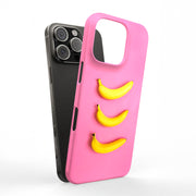Three Bananas Tough Cases For Apple iPhone (17, 16, 15, 14, 13, 12, 11, X, SE, 8, 7/ Air, Plus, Pro, Max, Mini, XR, XS), Print in USA
