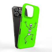 Skeleton Dance Tough Cases For Apple iPhone (17, 16, 15, 14, 13, 12, 11, X, SE, 8, 7/ Air, Plus, Pro, Max, Mini, XR, XS), Print in USA