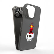 Skull Pixel Tough Cases For Apple iPhone (17, 16, 15, 14, 13, 12, 11, X, SE, 8, 7/ Air, Plus, Pro, Max, Mini, XR, XS), Print in USA