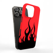 Fire Flames Tough Cases For Apple iPhone (17, 16, 15, 14, 13, 12, 11, X, SE, 8, 7/ Air, Plus, Pro, Max, Mini, XR, XS), Print in USA