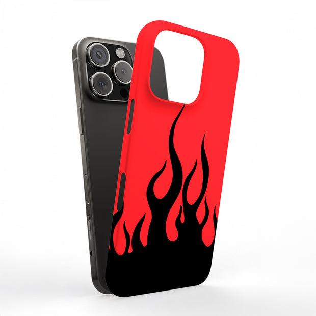 Fire Flames Tough Cases For Apple iPhone (17, 16, 15, 14, 13, 12, 11, X, SE, 8, 7/ Air, Plus, Pro, Max, Mini, XR, XS), Print in USA