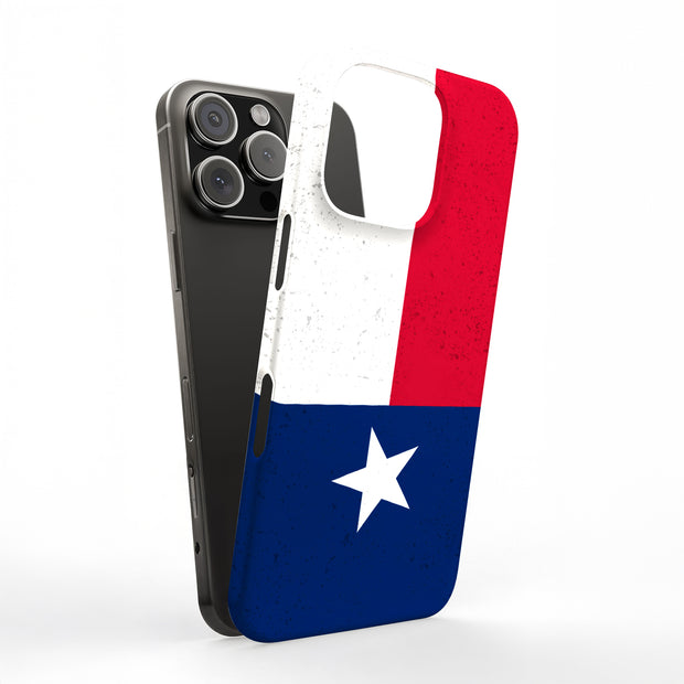 Texas Flag Tough Cases For Apple iPhone (17, 16, 15, 14, 13, 12, 11, X, SE, 8, 7/ Air, Plus, Pro, Max, Mini, XR, XS), Print in USA