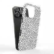 Polka Dot Blk2 Tough Cases For Apple iPhone (17, 16, 15, 14, 13, 12, 11, X, SE, 8, 7/ Air, Plus, Pro, Max, Mini, XR, XS), Print in USA