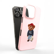 Hey Teddy Bear Tough Cases For Apple iPhone (17, 16, 15, 14, 13, 12, 11, X, SE, 8, 7/ Air, Plus, Pro, Max, Mini, XR, XS), Print in USA
