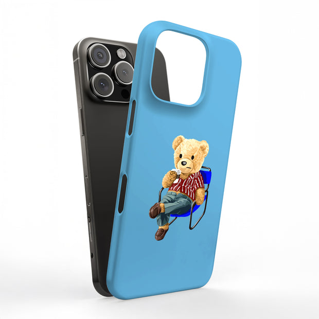 Kickback Teddy Tough Cases For Apple iPhone (17, 16, 15, 14, 13, 12, 11, X, SE, 8, 7/ Air, Plus, Pro, Max, Mini, XR, XS), Print in USA