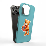 Gift Teddy Bear Tough Cases For Apple iPhone (17, 16, 15, 14, 13, 12, 11, X, SE, 8, 7/ Air, Plus, Pro, Max, Mini, XR, XS), Print in USA