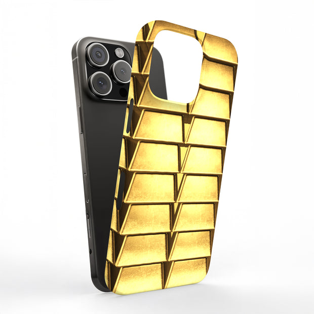 Gold Bar 4 Tough Cases For Apple iPhone (17, 16, 15, 14, 13, 12, 11, X, SE, 8, 7/ Air, Plus, Pro, Max, Mini, XR, XS), Print in USA
