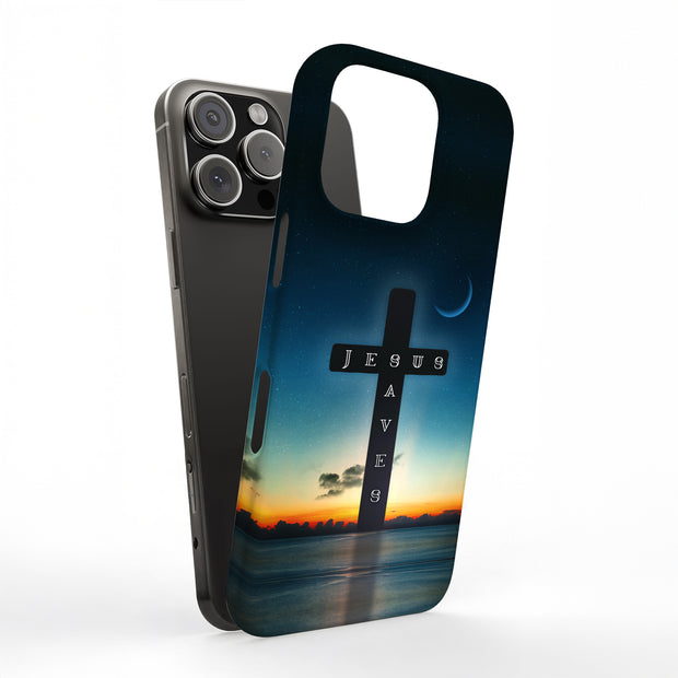 Jesus Saves 2 Tough Cases For Apple iPhone (17, 16, 15, 14, 13, 12, 11, X, SE, 8, 7/ Air, Plus, Pro, Max, Mini, XR, XS), Print in USA