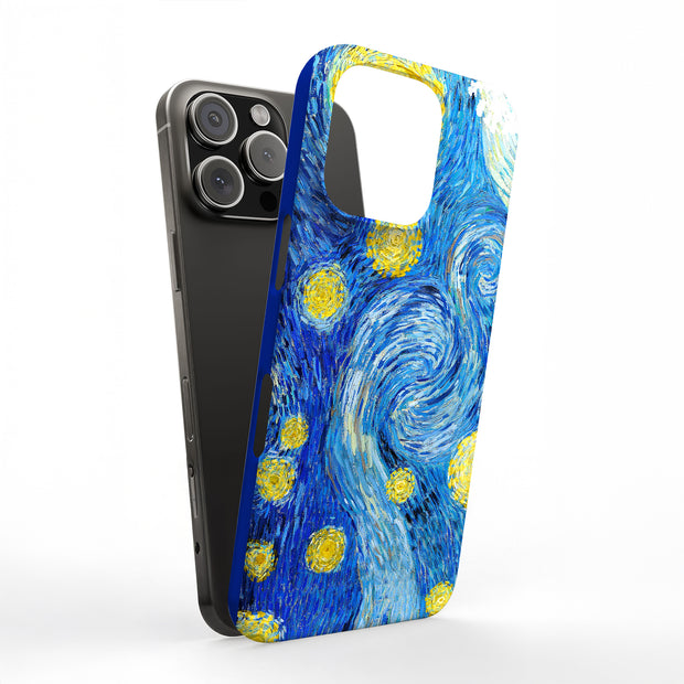 Starry Night Tough Cases For Apple iPhone (17, 16, 15, 14, 13, 12, 11, X, SE, 8, 7/ Air, Plus, Pro, Max, Mini, XR, XS), Print in USA