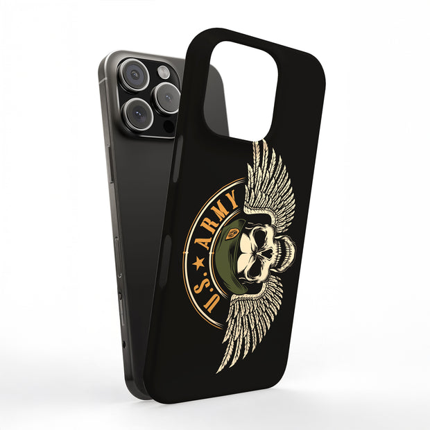 US Army 3 Tough Cases For Apple iPhone (17, 16, 15, 14, 13, 12, 11, X, SE, 8, 7/ Air, Plus, Pro, Max, Mini, XR, XS), Print in USA