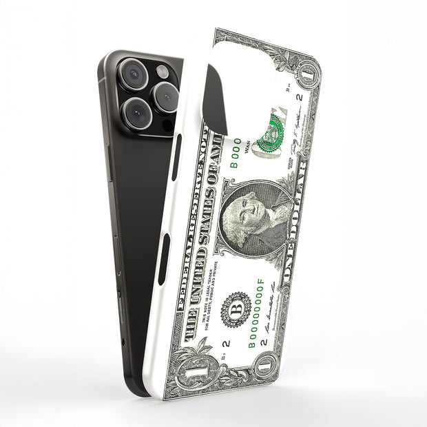 One Dollar Bill Tough Cases For Apple iPhone (17, 16, 15, 14, 13, 12, 11, X, SE, 8, 7/ Air, Plus, Pro, Max, Mini, XR, XS), Print in USA