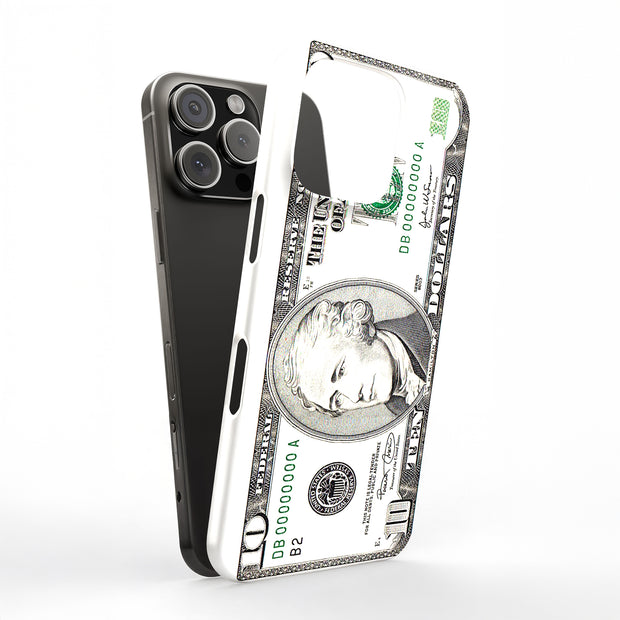 10 Dollars Bill Tough Cases For Apple iPhone (17, 16, 15, 14, 13, 12, 11, X, SE, 8, 7/ Air, Plus, Pro, Max, Mini, XR, XS), Print in USA