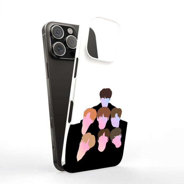 BTS KPOP 8 Tough Cases For Apple iPhone (17, 16, 15, 14, 13, 12, 11, X, SE, 8, 7/ Air, Plus, Pro, Max, Mini, XR, XS), Print in USA