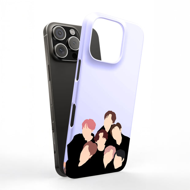 BTS KPOP 9 Tough Cases For Apple iPhone (17, 16, 15, 14, 13, 12, 11, X, SE, 8, 7/ Air, Plus, Pro, Max, Mini, XR, XS), Print in USA