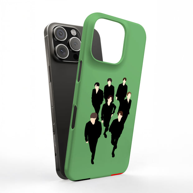 BTS Bangtan 14 Tough Cases For Apple iPhone (17, 16, 15, 14, 13, 12, 11, X, SE, 8, 7/ Air, Plus, Pro, Max, Mini, XR, XS), Print in USA