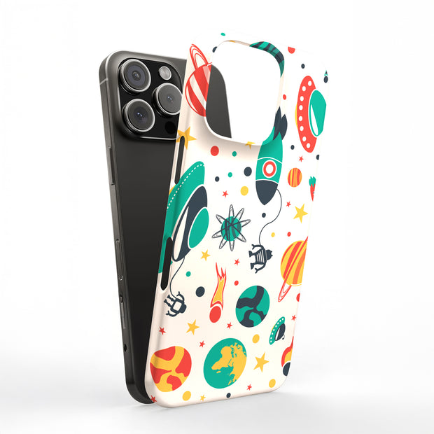 Stars Planets 1 Tough Cases For Apple iPhone (17, 16, 15, 14, 13, 12, 11, X, SE, 8, 7/ Air, Plus, Pro, Max, Mini, XR, XS), Print in USA