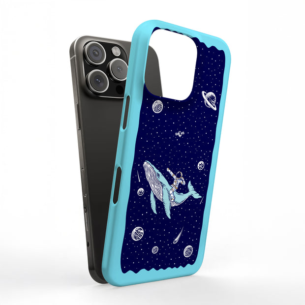 Space Whale 5 Tough Cases For Apple iPhone (17, 16, 15, 14, 13, 12, 11, X, SE, 8, 7/ Air, Plus, Pro, Max, Mini, XR, XS), Print in USA