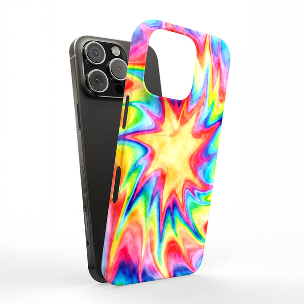 Tie Dye Trippy Tough Cases For Apple iPhone (17, 16, 15, 14, 13, 12, 11, X, SE, 8, 7/ Air, Plus, Pro, Max, Mini, XR, XS), Print in USA