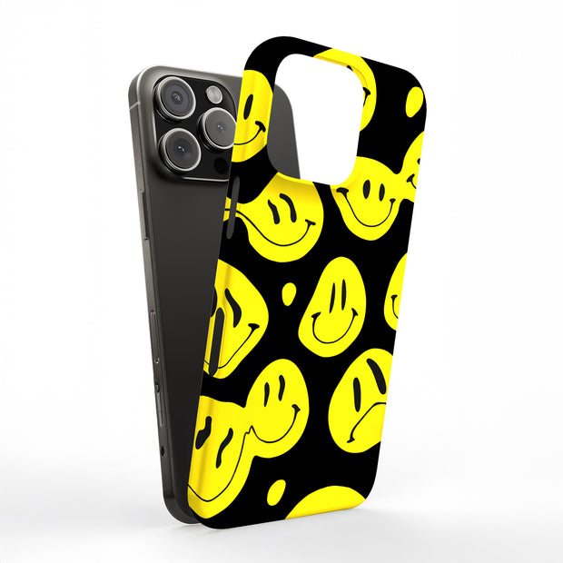 Smiley Face Tough Cases For Apple iPhone (17, 16, 15, 14, 13, 12, 11, X, SE, 8, 7/ Air, Plus, Pro, Max, Mini, XR, XS), Print in USA